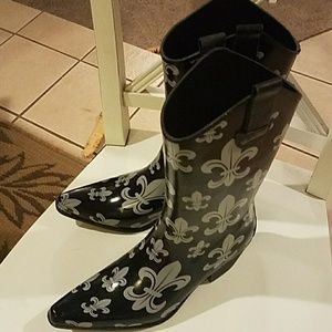 Cowboy boot style Rain Boits